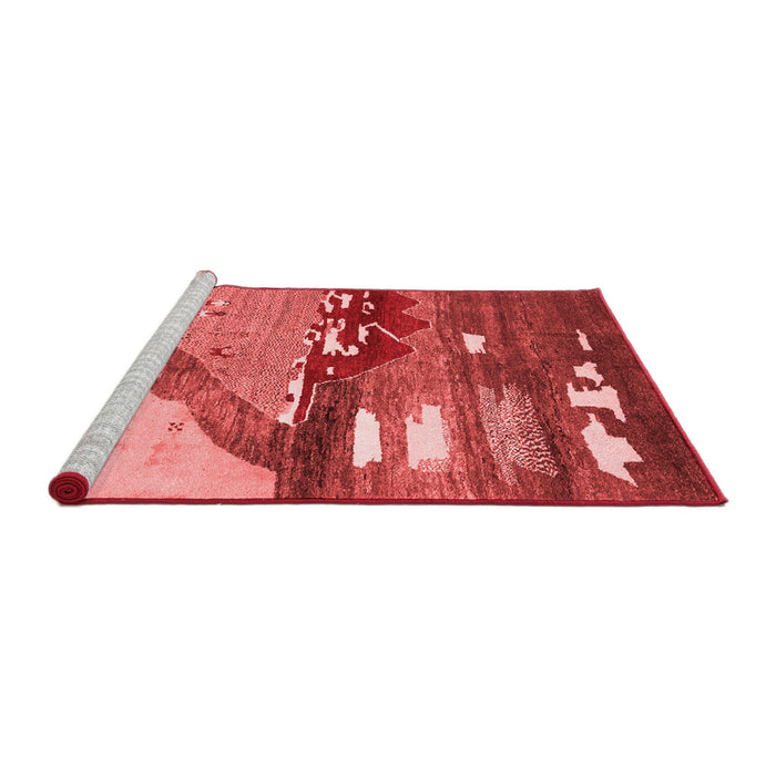 Contemporary Red Washable Rugs