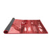 Abstract Red Contemporary Area Rugs