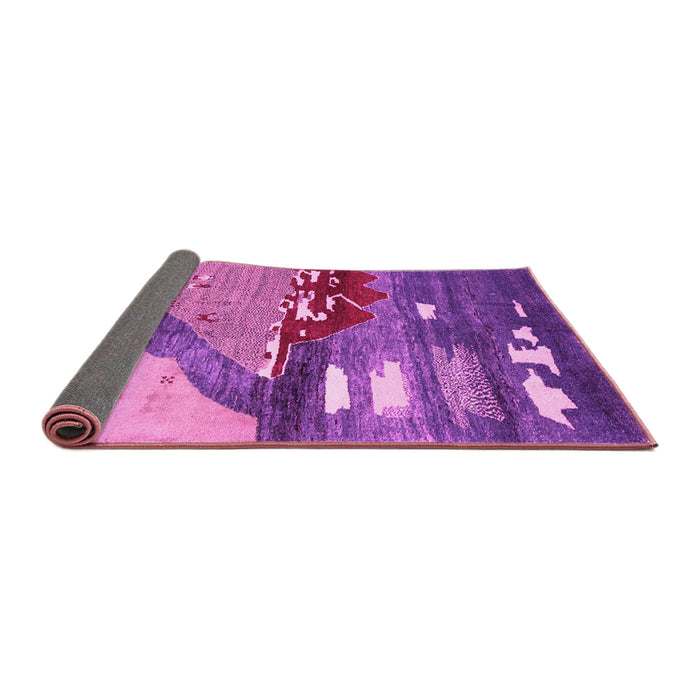 Sideview of Abstract Pink Contemporary Rug, con1009pnk