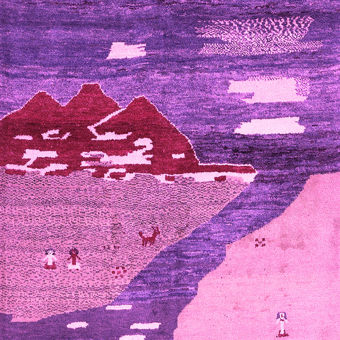 Machine Washable Abstract Pink Contemporary Rug, wshcon1009pnk