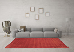 Machine Washable Abstract Brown Contemporary Rug in a Living Room,, wshcon100brn
