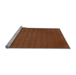 Sideview of Machine Washable Abstract Light Blue Contemporary Rug, wshcon100lblu