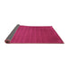 Sideview of Abstract Purple Contemporary Rug, con100pur