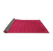 Sideview of Abstract Pink Contemporary Rug, con100pnk