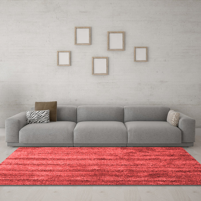 Contemporary Red Washable Rugs