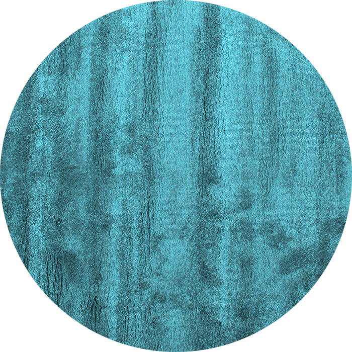 Round Machine Washable Abstract Light Blue Contemporary Rug, wshcon1010lblu