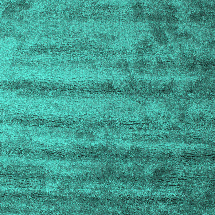 Square Abstract Turquoise Contemporary Rug, con1010turq
