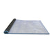 Sideview of Solid Blue Modern Rug, con1011blu