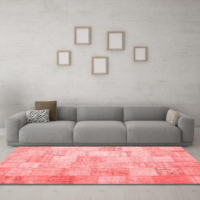 Transitional Red Washable Rugs