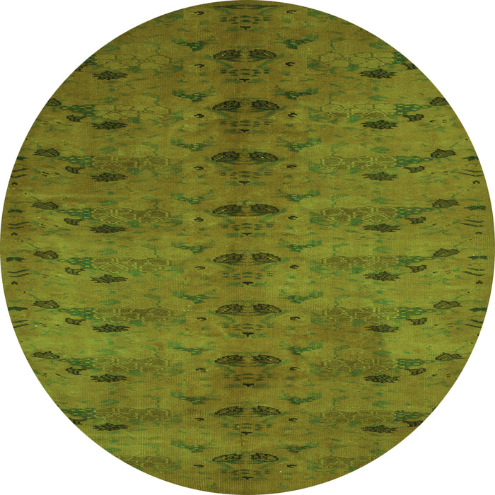 Machine Washable Abstract Green Contemporary Area Rugs, wshcon1013grn