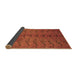 Sideview of Abstract Brown Contemporary Rug, con1013brn