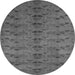 Square Abstract Gray Contemporary Rug, con1013gry