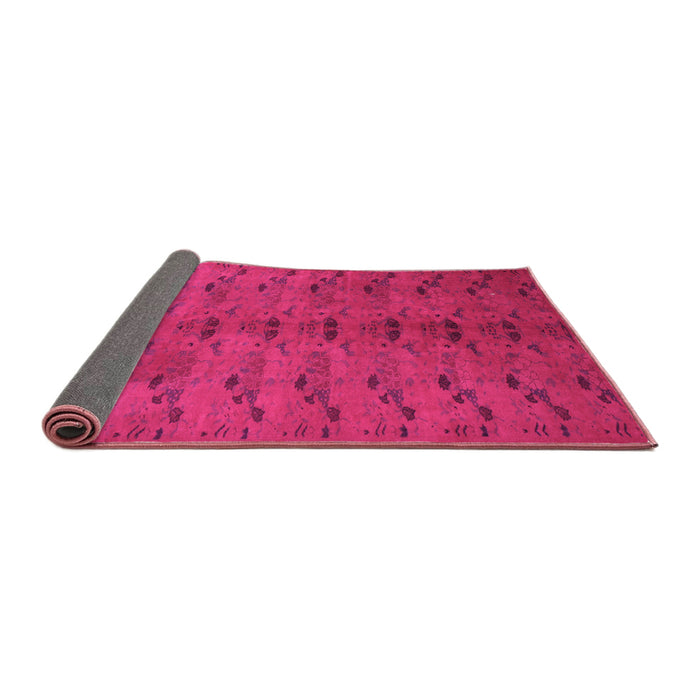 Sideview of Abstract Pink Contemporary Rug, con1013pnk