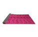 Sideview of Abstract Pink Contemporary Rug, con1013pnk