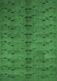 Abstract Emerald Green Contemporary Rug, con1013emgrn