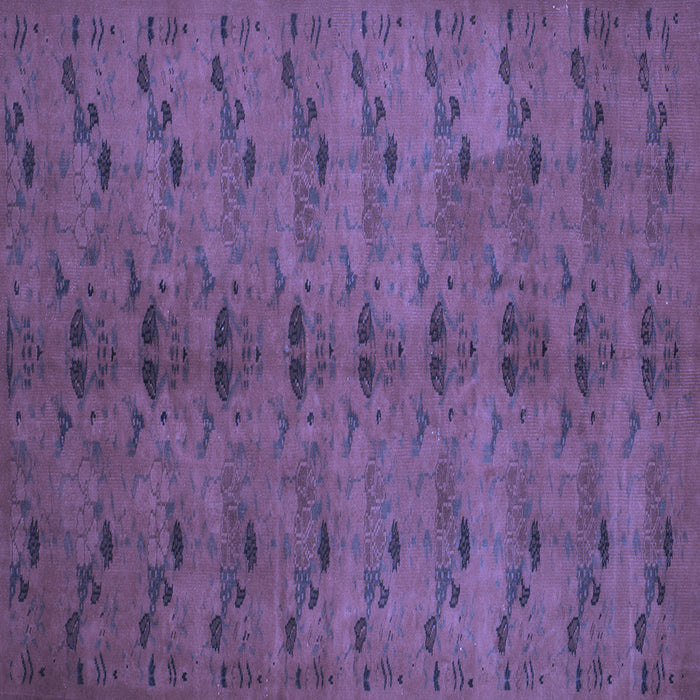 Square Abstract Blue Contemporary Rug, con1013blu