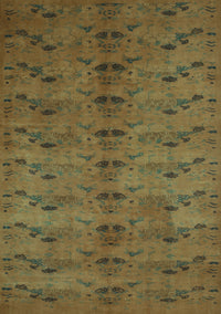 Abstract Turquoise Contemporary Rug, con1013turq