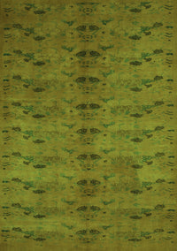 Abstract Green Contemporary Rug, con1013grn