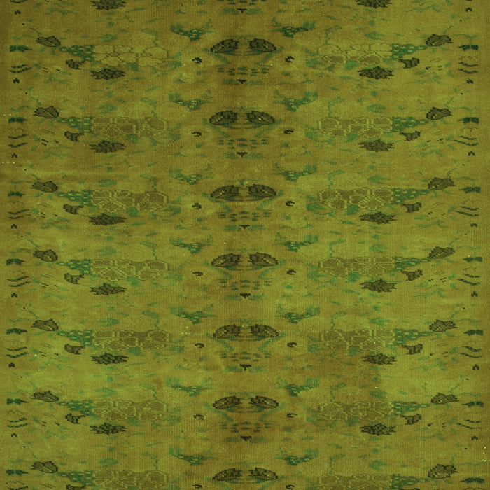 Abstract Green Contemporary Rug, con1013grn