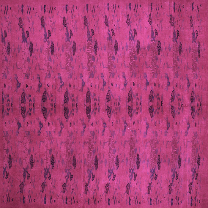 Square Machine Washable Abstract Purple Contemporary Area Rugs, wshcon1013pur