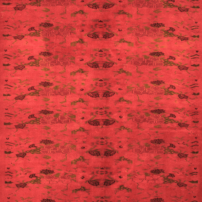 Abstract Orange Contemporary Rug, con1013org