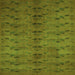 Serging Thickness of Abstract Green Contemporary Rug, con1013grn