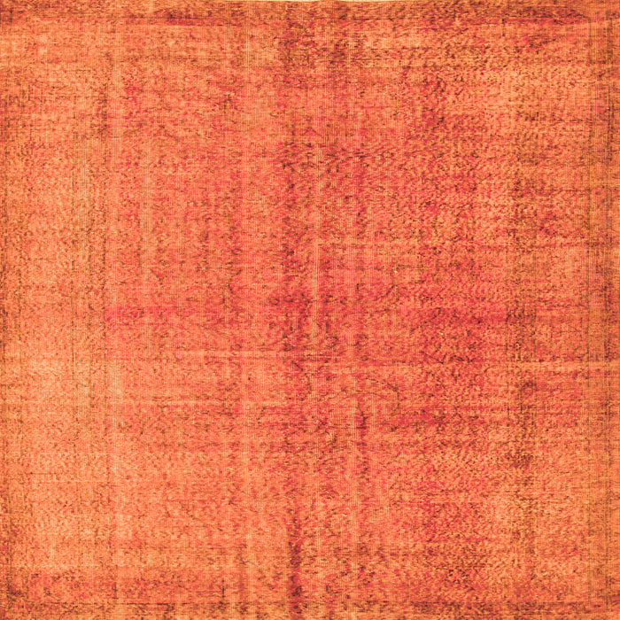 Serging Thickness of Abstract Orange Contemporary Rug, con1014org
