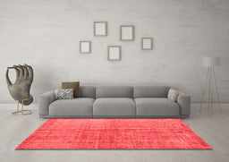 Contemporary Red Washable Rugs
