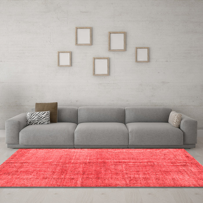 Contemporary Red Washable Rugs