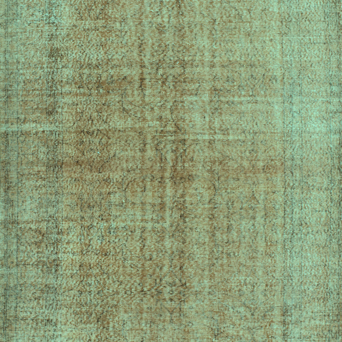 Abstract Turquoise Contemporary Rug, con1014turq