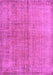 Abstract Purple Contemporary Rug, con1014pur