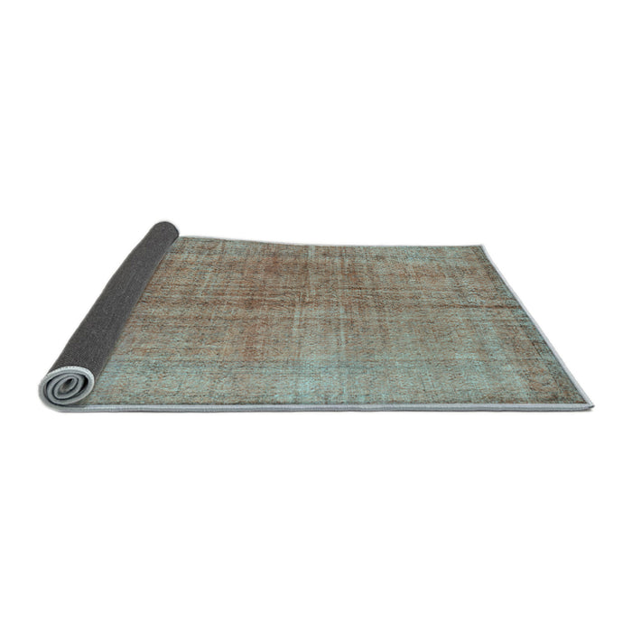 Sideview of Abstract Light Blue Contemporary Rug, con1014lblu