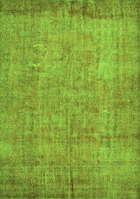 Abstract Green Contemporary Rug, con1015grn