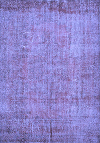 Abstract Blue Contemporary Rug, con1015blu