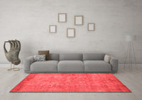 Machine Washable Abstract Red Contemporary Rug, wshcon1015red