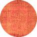 Machine Washable Abstract Orange Contemporary Area Rugs, wshcon1015org