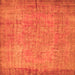 Serging Thickness of Abstract Orange Contemporary Rug, con1015org