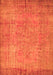 Serging Thickness of Machine Washable Abstract Orange Contemporary Area Rugs, wshcon1015org