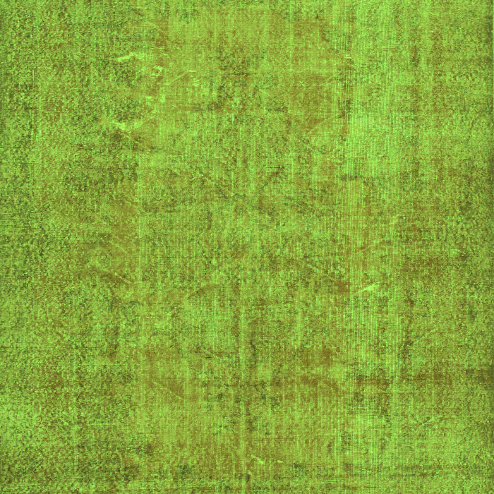Serging Thickness of Machine Washable Abstract Green Contemporary Area Rugs, wshcon1015grn