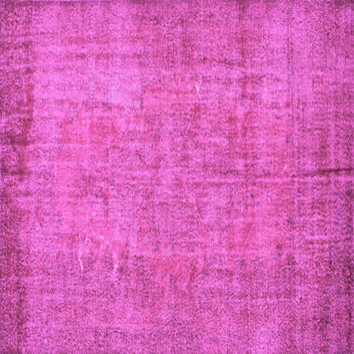 Square Machine Washable Abstract Purple Contemporary Area Rugs, wshcon1015pur