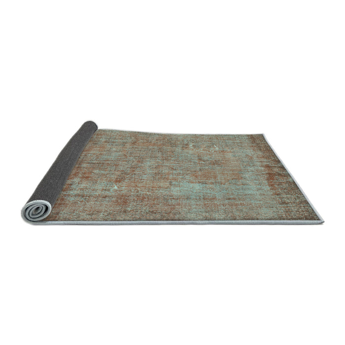 Sideview of Abstract Light Blue Contemporary Rug, con1015lblu