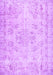 Machine Washable Abstract Purple Contemporary Area Rugs, wshcon1016pur