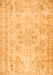 Serging Thickness of Machine Washable Abstract Orange Contemporary Area Rugs, wshcon1016org