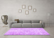 Machine Washable Abstract Purple Contemporary Area Rugs in a Living Room, wshcon1016pur