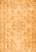 Abstract Orange Contemporary Rug, con1016org