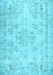 Abstract Light Blue Contemporary Rug, con1016lblu