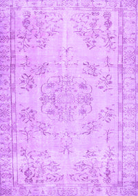 Abstract Purple Contemporary Rug, con1016pur