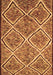 Machine Washable Abstract Brown Contemporary Rug, wshcon1017brn