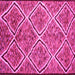 Square Abstract Pink Contemporary Rug, con1017pnk