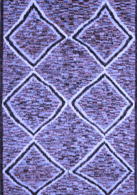 Abstract Blue Contemporary Rug, con1017blu